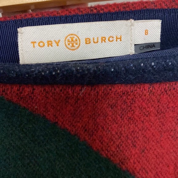 Tory Burch Wool Skirt w/leather detail - Picture 3 of 5